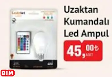 LEDOLET UZAKTAN KUMANDALI LED AMPUL